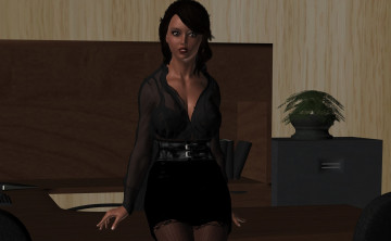 Картинка 3д+графика люди+ people фон взгляд девушка