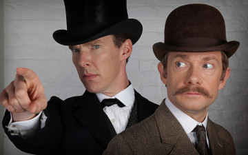 Картинка benedict+cumberbatch martin+freeman разное знаменитости martin freeman benedict cumberbatch