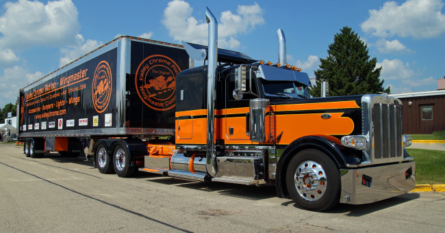 Обои картинки фото peterbilt truck, автомобили, peterbilt, тяжелый, грузовик, седельный, тягач