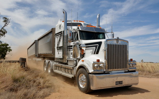 Обои картинки фото t909 kenworth, автомобили, kenworth, тяжелый, грузовик, седельный, тягач