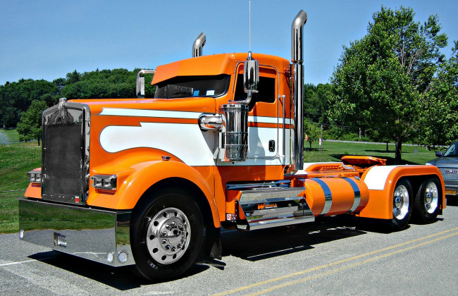 Обои картинки фото kenworth, автомобили, тягач, седельный, грузовик, тяжелый