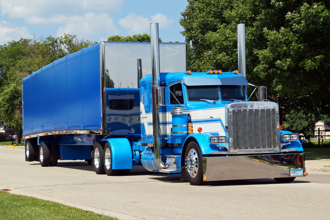 Обои картинки фото peterbilt truck, автомобили, peterbilt, тяжелый, грузовик, седельный, тягач