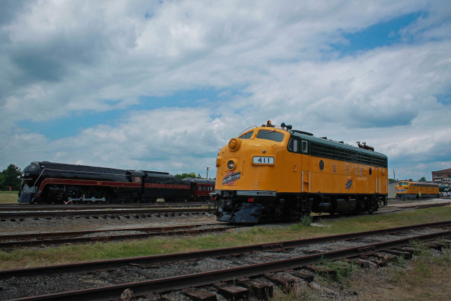 Обои картинки фото техника, локомотивы, железная, локомотив, дорога