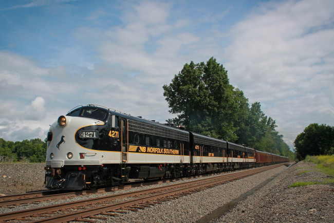 Обои картинки фото техника, поезда, дорога, локомотив, состав, железная