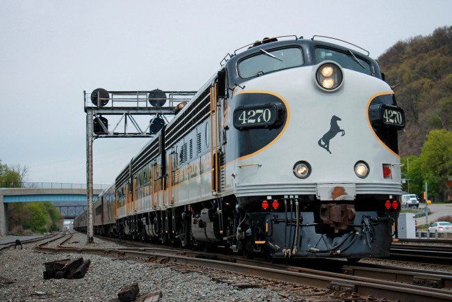 Обои картинки фото техника, поезда, дорога, железная, состав, локомотив