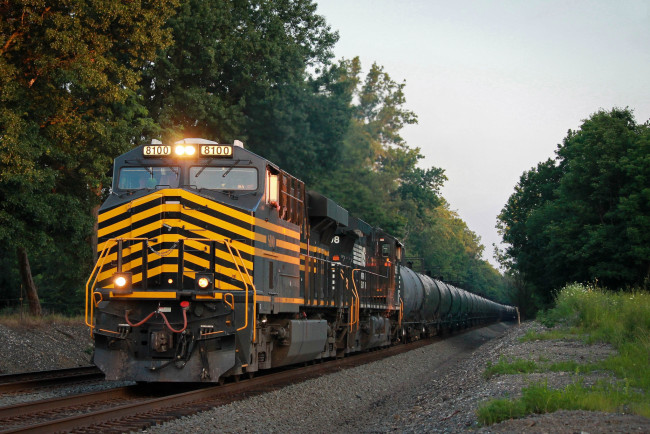 Обои картинки фото техника, поезда, состав, локомотив, дорога, железная