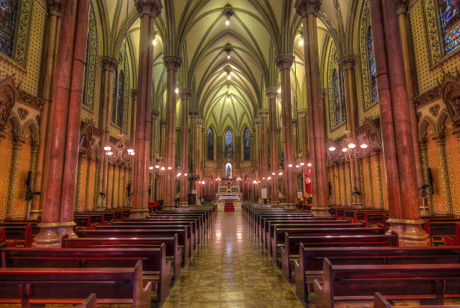 Обои картинки фото igreja da imaculada conceic&, 807, a&, 771, интерьер, убранство,  роспись храма, храм