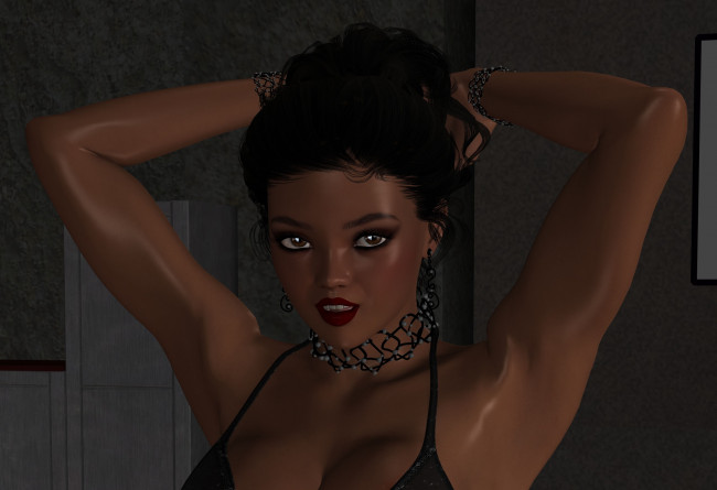 Обои картинки фото 3д графика, романтика , romantics, взгляд, девушка, фон