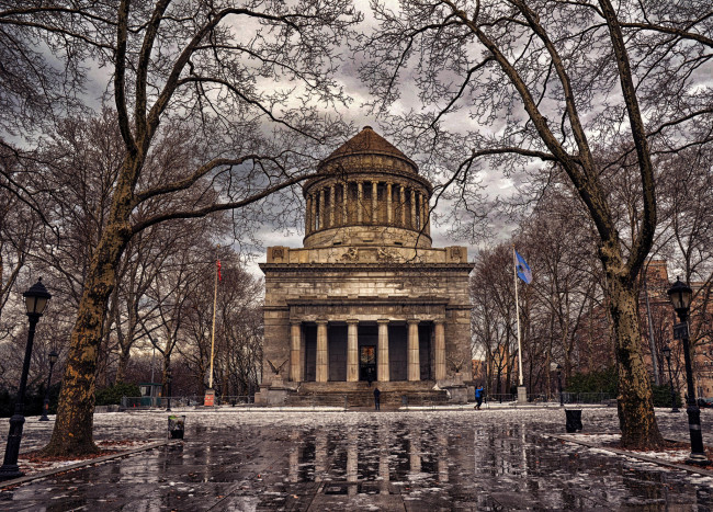 Обои картинки фото new york winter, города, нью-йорк , сша, зима, парк, здание