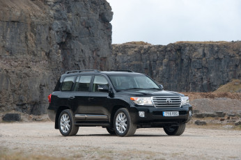 Картинка автомобили toyota land cruiser v8 uk-spec vdj200 темный