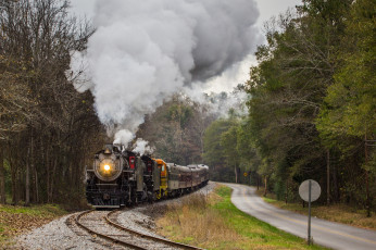 Картинка техника паровозы рельсы паровоз железная дорога