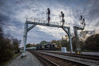 Картинка техника поезда железная дорога рельсы локомотив состав