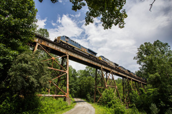 Картинка техника поезда железная дорога рельсы локомотив состав