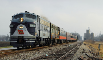 Картинка техника поезда железная дорога рельсы локомотив состав