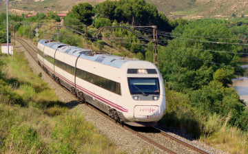 Картинка техника поезда железная дорога рельсы локомотив состав