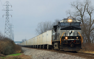 Картинка техника поезда железная дорога рельсы локомотив состав