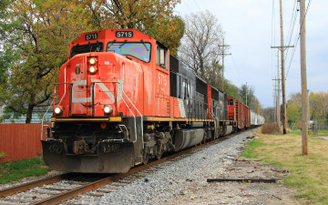 Картинка техника поезда железная дорога рельсы локомотив состав