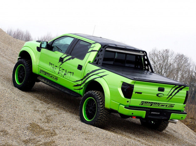 Обои картинки фото автомобили, ford, geiger, f-150, svt, raptor, supercrew, the, beast, 2014г