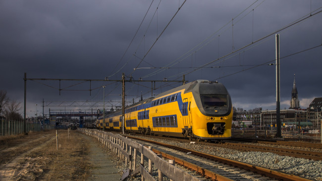 Обои картинки фото техника, поезда, железная, дорога, рельсы, локомотив, состав