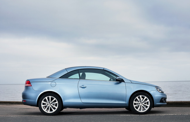 Обои картинки фото автомобили, volkswagen, eos, uk-spec