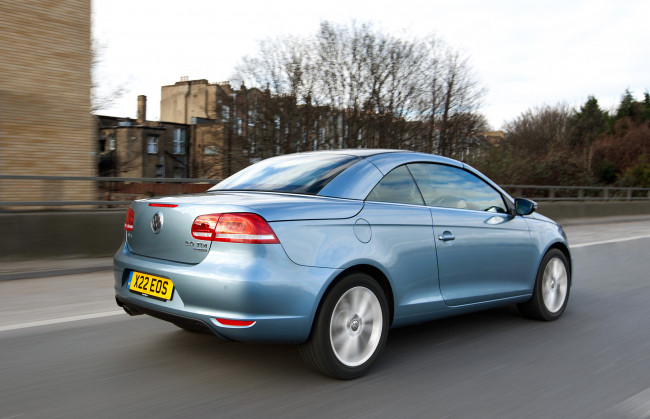 Обои картинки фото автомобили, volkswagen, eos, uk-spec