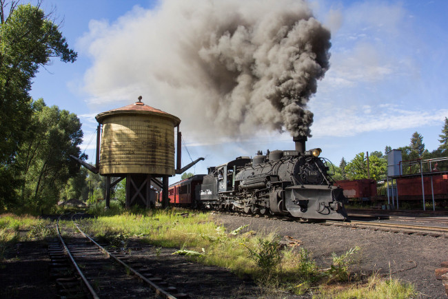 Обои картинки фото техника, паровозы, паровоз, рельсы, дорога, железная