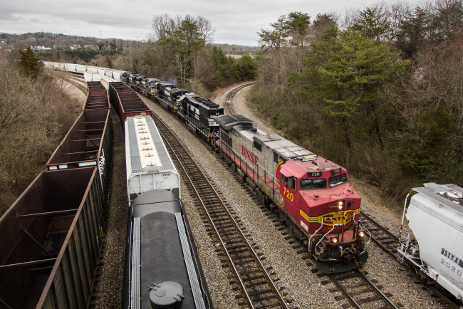Обои картинки фото техника, поезда, железная, дорога, рельсы, локомотив, состав
