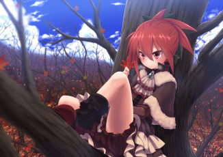 Картинка аниме unknown +другое фон взгляд девушка