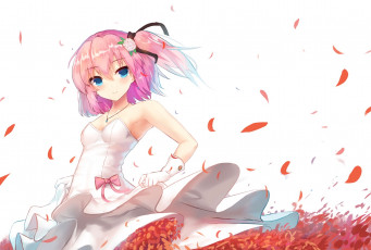 Картинка аниме unknown +другое фон взгляд девушка