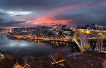 Картинка porto+de+ponte+a+ponte города -+панорамы мост река