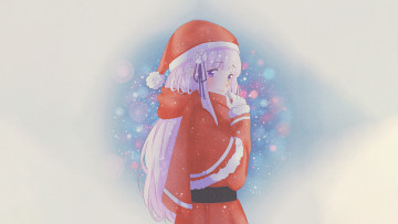 Картинка аниме re +zero+kara+hajimeru+isekai+seikatsu девушка взгляд фон