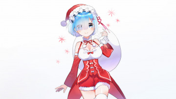 Картинка аниме re +zero+kara+hajimeru+isekai+seikatsu девушка взгляд фон