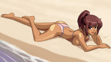 Картинка аниме unknown +другое девушка фон взгляд купальник