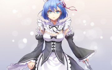 Картинка аниме re +zero+kara+hajimeru+isekai+seikatsu фон взгляд девушка