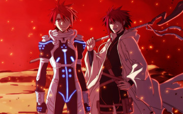 Картинка uq+holder аниме взгляд парни фон