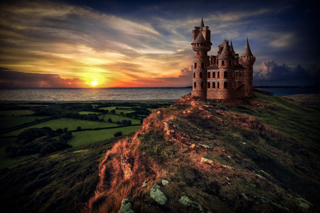 Обои картинки фото города, - дворцы,  замки,  крепости, рассвет