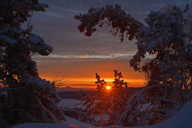 Обои картинки фото природа, восходы, закаты, рассвет