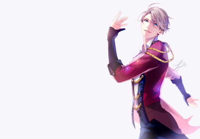 Обои картинки фото аниме, yuri on ice, victor, nikiforov