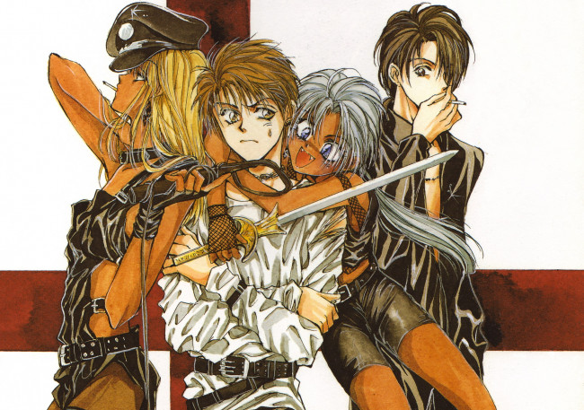 Обои картинки фото аниме, angel sanctuary, парни