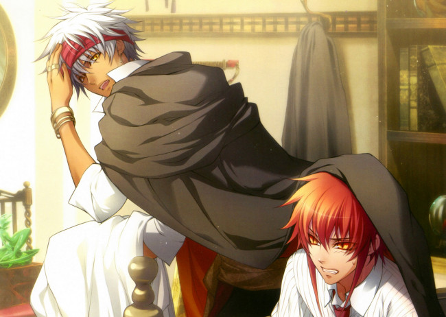 Обои картинки фото аниме, wand of fortune, парни