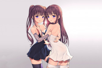 Картинка аниме unknown +другое+ фон взгляд девушки