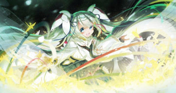 Картинка аниме vocaloid yuki miku hatsune