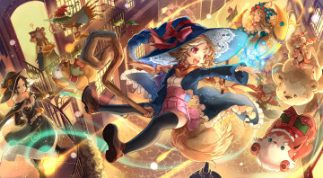 Картинка аниме магия +колдовство +halloween арт