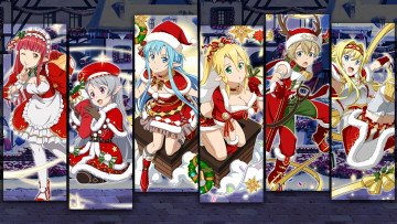 Картинка аниме sword+art+online коллаж арт мастера меча онлайн