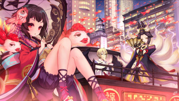 Картинка аниме onmyouji девушка