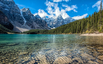 Картинка природа пейзажи озеро лес горы