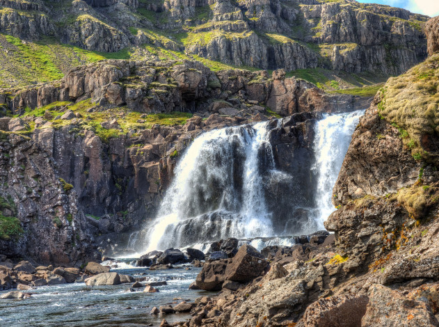 Обои картинки фото природа, водопады, простор