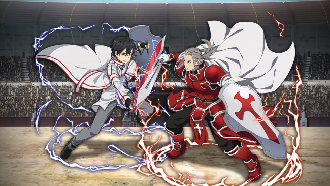 Обои картинки фото аниме, sword art online, арт, month, crunch, billy, butler, монах