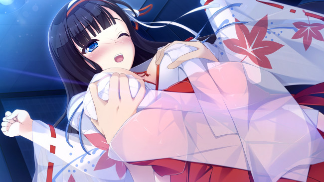 Обои картинки фото lovekami -useless goddess-, аниме, lovekami, фон, взгляд, девушка