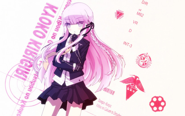 Обои картинки фото аниме, danganronpa, девушка